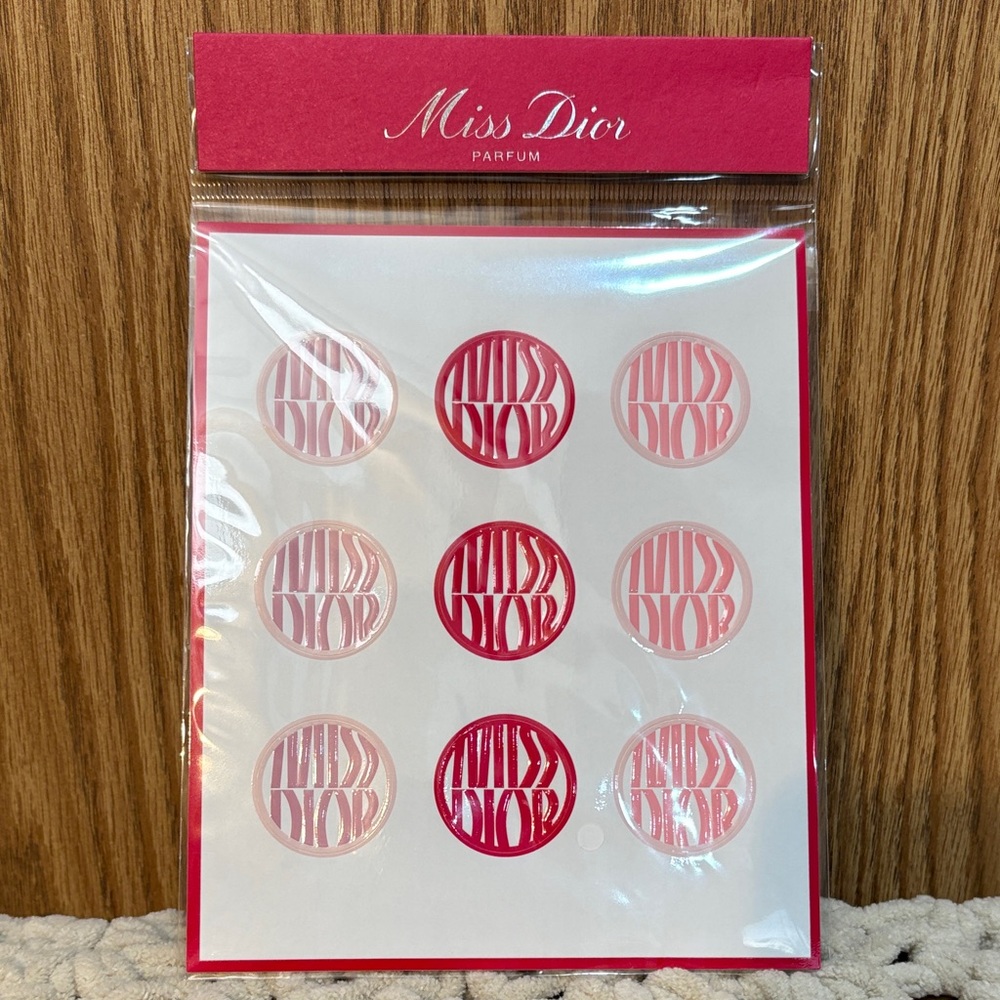 Miss Dior Parfum Red and Pink Decorative Stickers